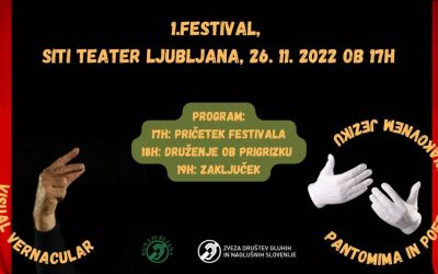 1. festival Visual vernacular ter pantomime in poezije v znakovnem jeziku