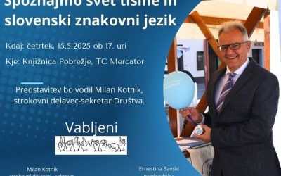 Vabilo – Spoznajmo slovenski znakovni jezik