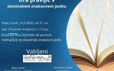 Vabilo – Ura pravljic v slovenskem znakovnem jeziku